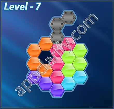 Block! Hexa Puzzle Hexa-art Level 7 Solution