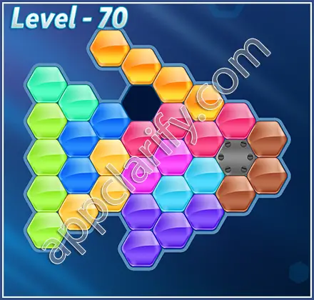 Block! Hexa Puzzle Hexa-art Level 70 Solution