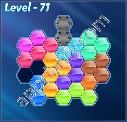 Block! Hexa Puzzle Hexa-art Level 71 Solution