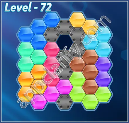 Block! Hexa Puzzle Hexa-art Level 72 Solution