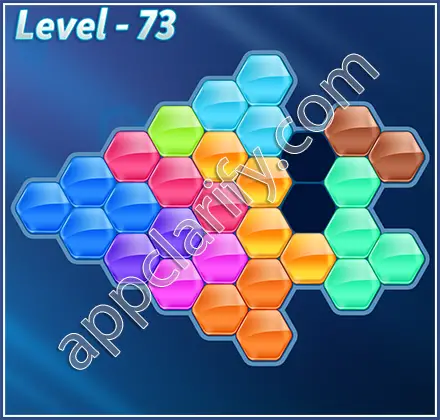 Block! Hexa Puzzle Hexa-art Level 73 Solution