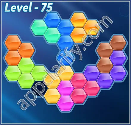 Block! Hexa Puzzle Hexa-art Level 75 Solution
