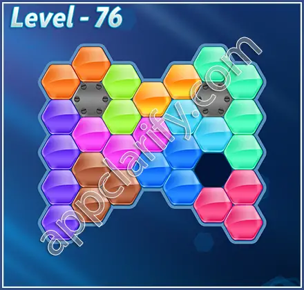 Block! Hexa Puzzle Hexa-art Level 76 Solution