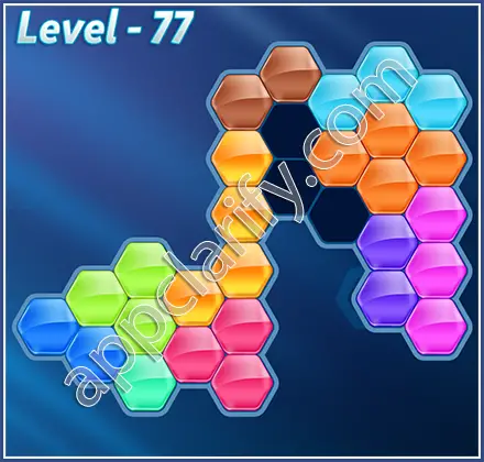 Block! Hexa Puzzle Hexa-art Level 77 Solution