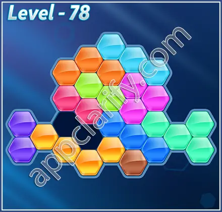 Block! Hexa Puzzle Hexa-art Level 78 Solution