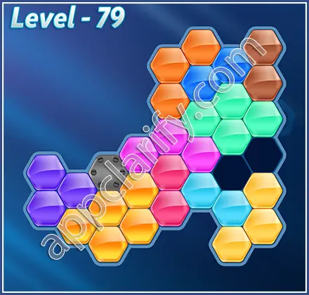 Block! Hexa Puzzle Hexa-art Level 79 Solution