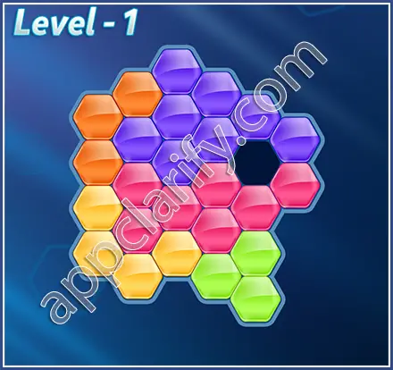 Block! Hexa Puzzle Mavin Level 1 Solution