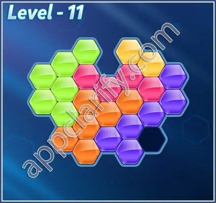 Block! Hexa Puzzle Mavin Level 11 Solution