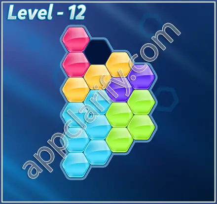 Block! Hexa Puzzle Mavin Level 12 Solution