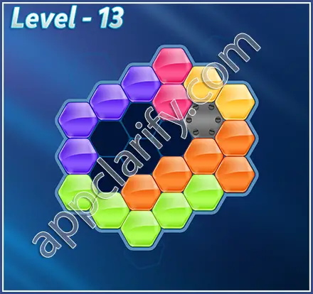 Block! Hexa Puzzle Mavin Level 13 Solution