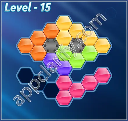 Block! Hexa Puzzle Mavin Level 15 Solution