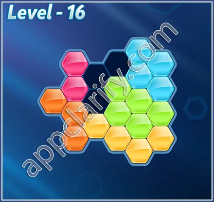 Block! Hexa Puzzle Mavin Level 16 Solution