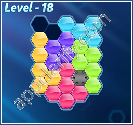 Block! Hexa Puzzle Mavin Level 18 Solution