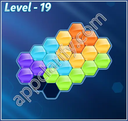 Block! Hexa Puzzle Mavin Level 19 Solution