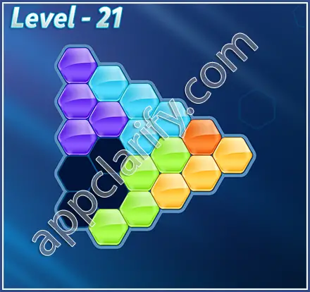 Block! Hexa Puzzle Mavin Level 21 Solution