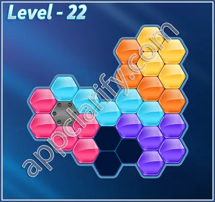 Block! Hexa Puzzle Mavin Level 22 Solution