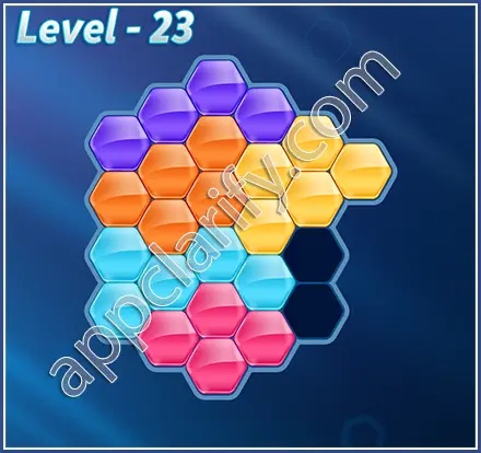 Block! Hexa Puzzle Mavin Level 23 Solution