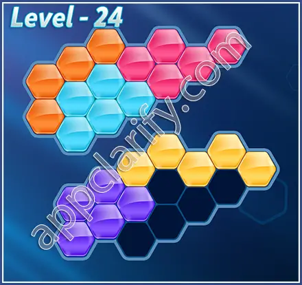 Block! Hexa Puzzle Mavin Level 24 Solution