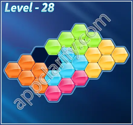Block! Hexa Puzzle Mavin Level 28 Solution
