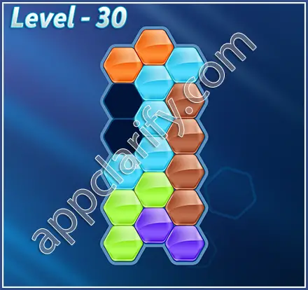 Block! Hexa Puzzle Mavin Level 30 Solution