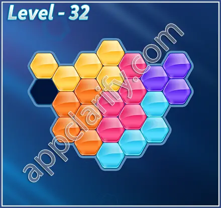 Block! Hexa Puzzle Mavin Level 32 Solution