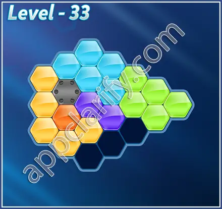 Block! Hexa Puzzle Mavin Level 33 Solution