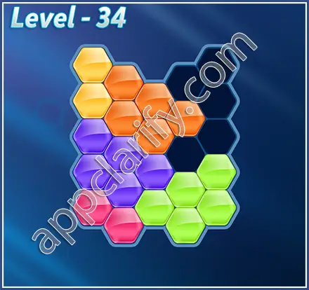 Block! Hexa Puzzle Mavin Level 34 Solution