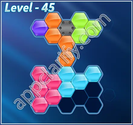 Block! Hexa Puzzle Mavin Level 45 Solution