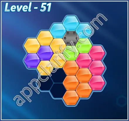 Block! Hexa Puzzle Mavin Level 51 Solution