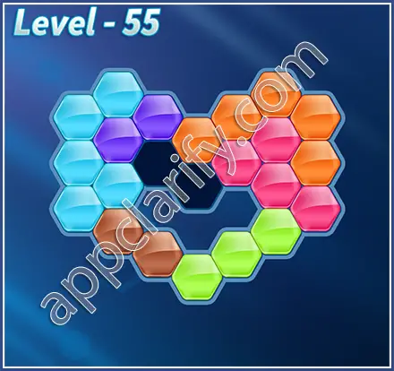 Block! Hexa Puzzle Mavin Level 55 Solution