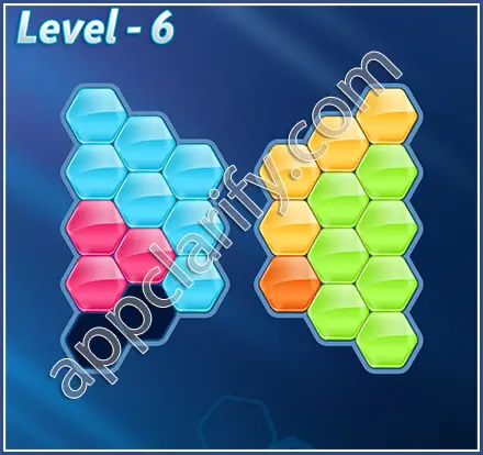 Block! Hexa Puzzle Mavin Level 6 Solution