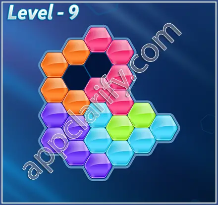 Block! Hexa Puzzle Mavin Level 9 Solution