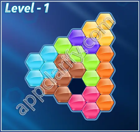 Block! Hexa Puzzle Proficient Level 1 Solution