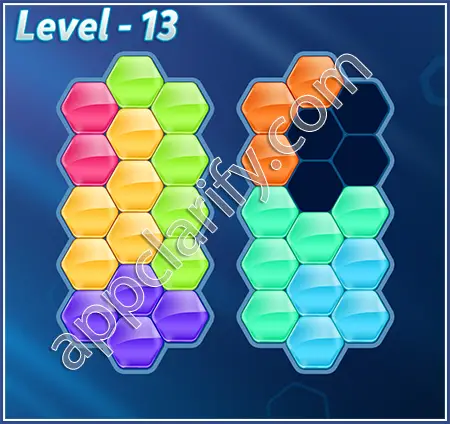 Block! Hexa Puzzle Proficient Level 13 Solution