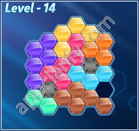 Block! Hexa Puzzle Proficient Level 14 Solution