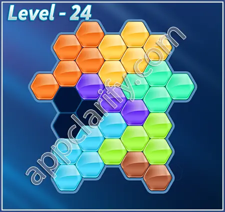 Block! Hexa Puzzle Proficient Level 24 Solution