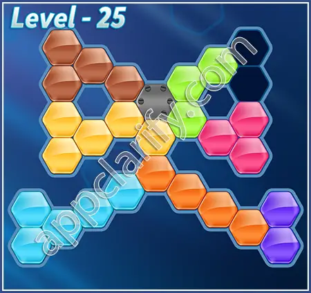 Block! Hexa Puzzle Proficient Level 25 Solution