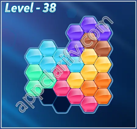 Block! Hexa Puzzle Proficient Level 38 Solution