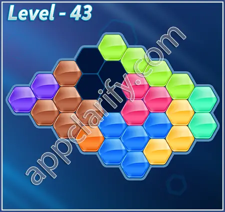 Block! Hexa Puzzle Proficient Level 43 Solution