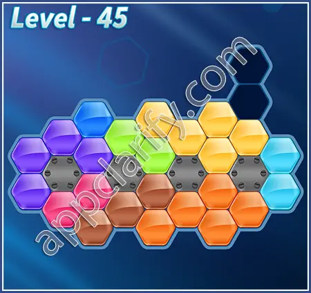 Block! Hexa Puzzle Proficient Level 45 Solution