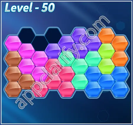 Block! Hexa Puzzle Proficient Level 50 Solution