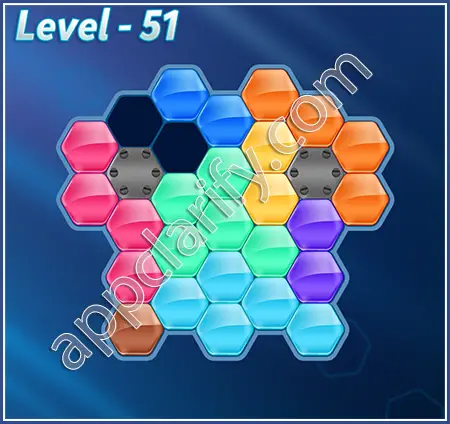 Block! Hexa Puzzle Proficient Level 51 Solution