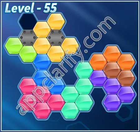 Block! Hexa Puzzle Proficient Level 55 Solution