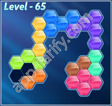 Block! Hexa Puzzle Proficient Level 65 Solution