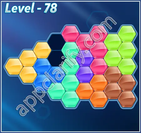 Block! Hexa Puzzle Proficient Level 78 Solution