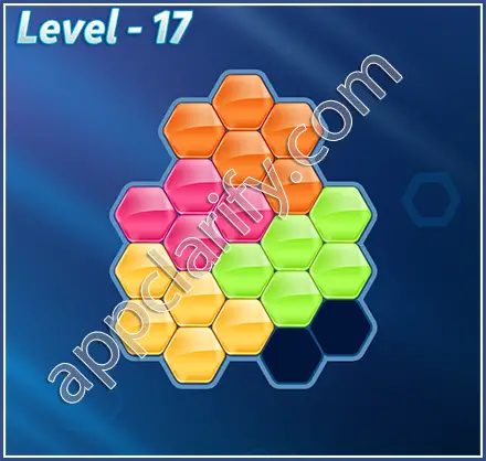 Block! Hexa Puzzle Rainbow C Level 17 Solution