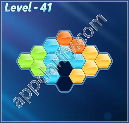 Block! Hexa Puzzle Rainbow C Level 41 Solution