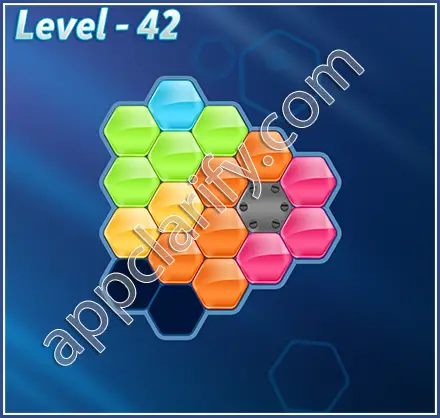 Block! Hexa Puzzle Rainbow C Level 42 Solution