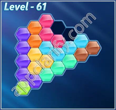Block! Hexa Puzzle Rainbow C Level 61 Solution