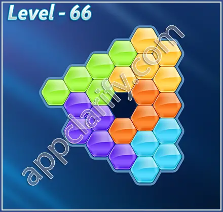 Block! Hexa Puzzle Rainbow C Level 66 Solution